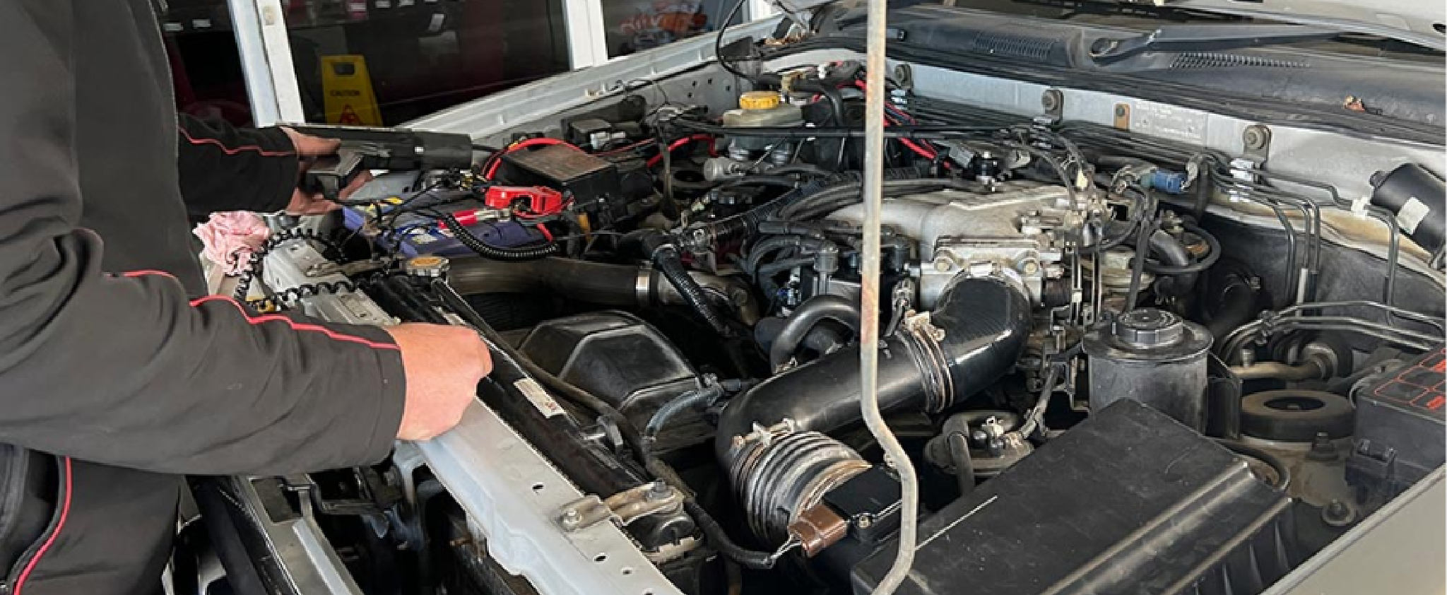 Local mechanic servicing